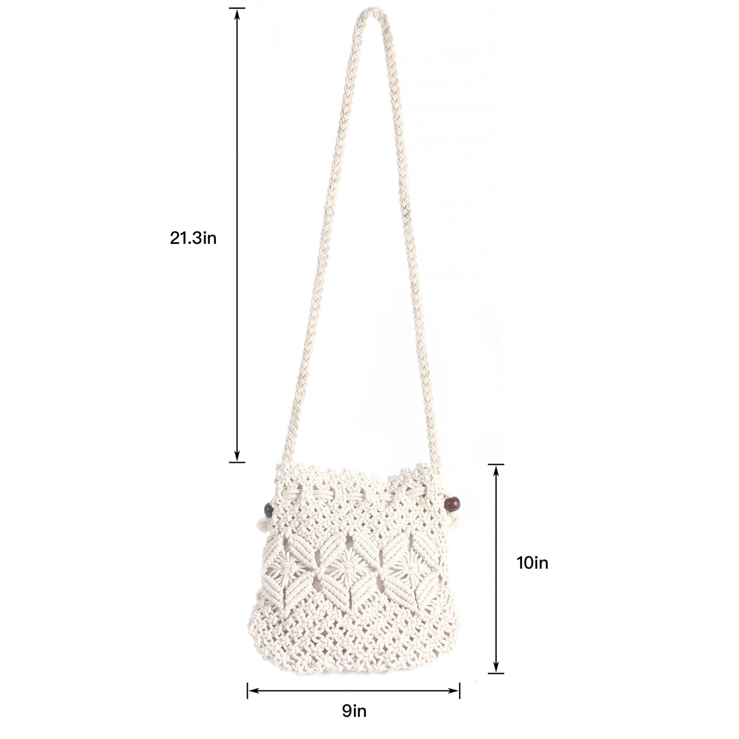 Eiyye Crochet Purse Summer Beach Purse, Crochet String Bag Boho Crossbody Handwoven Bag Crochet Purse