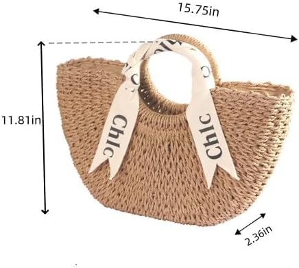 Eiyye Women'S Shoulder Handbags Straw Beach Bag Woven Crossbody Bag Handbag Purse Summer Beach Bags