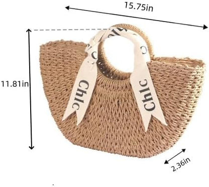 Eiyye Women'S Shoulder Handbags Straw Beach Bag Woven Crossbody Bag Handbag Purse Summer Beach Bags