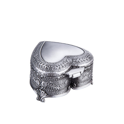Feyarl Vintage-Schmuckkästchen in Herzform für Ringe, Ohrringe, Schatztruhe, Andenken-Organizer-Box für Mädchen und Frauen, Geburtstagsgeschenk, Hochzeitsgeschenk