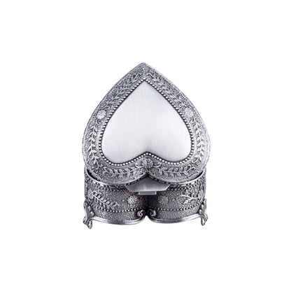 Feyarl Vintage-Schmuckkästchen in Herzform für Ringe, Ohrringe, Schatztruhe, Andenken-Organizer-Box für Mädchen und Frauen, Geburtstagsgeschenk, Hochzeitsgeschenk