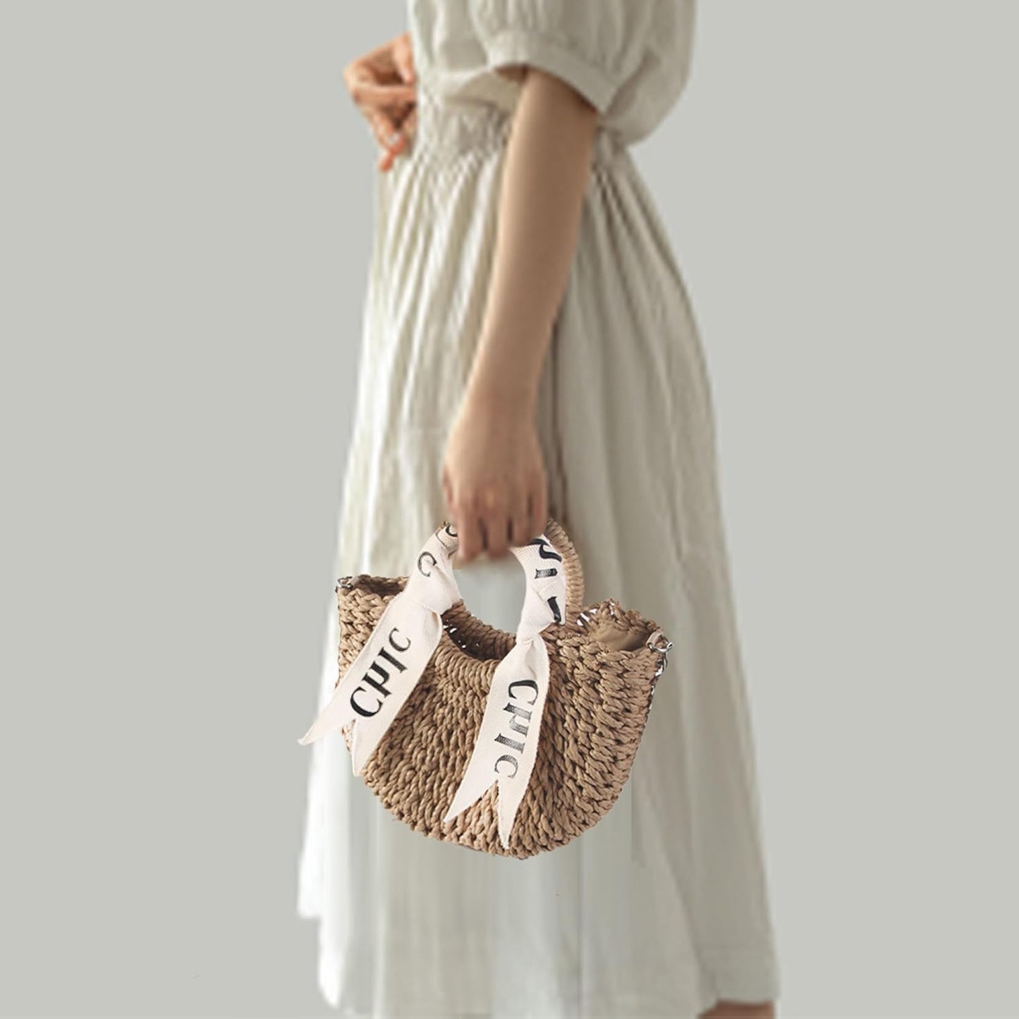 Women'S Shoulder Handbags Straw Beach Bag Woven Crossbody Bag Handbag Purse Summer Beach Bags