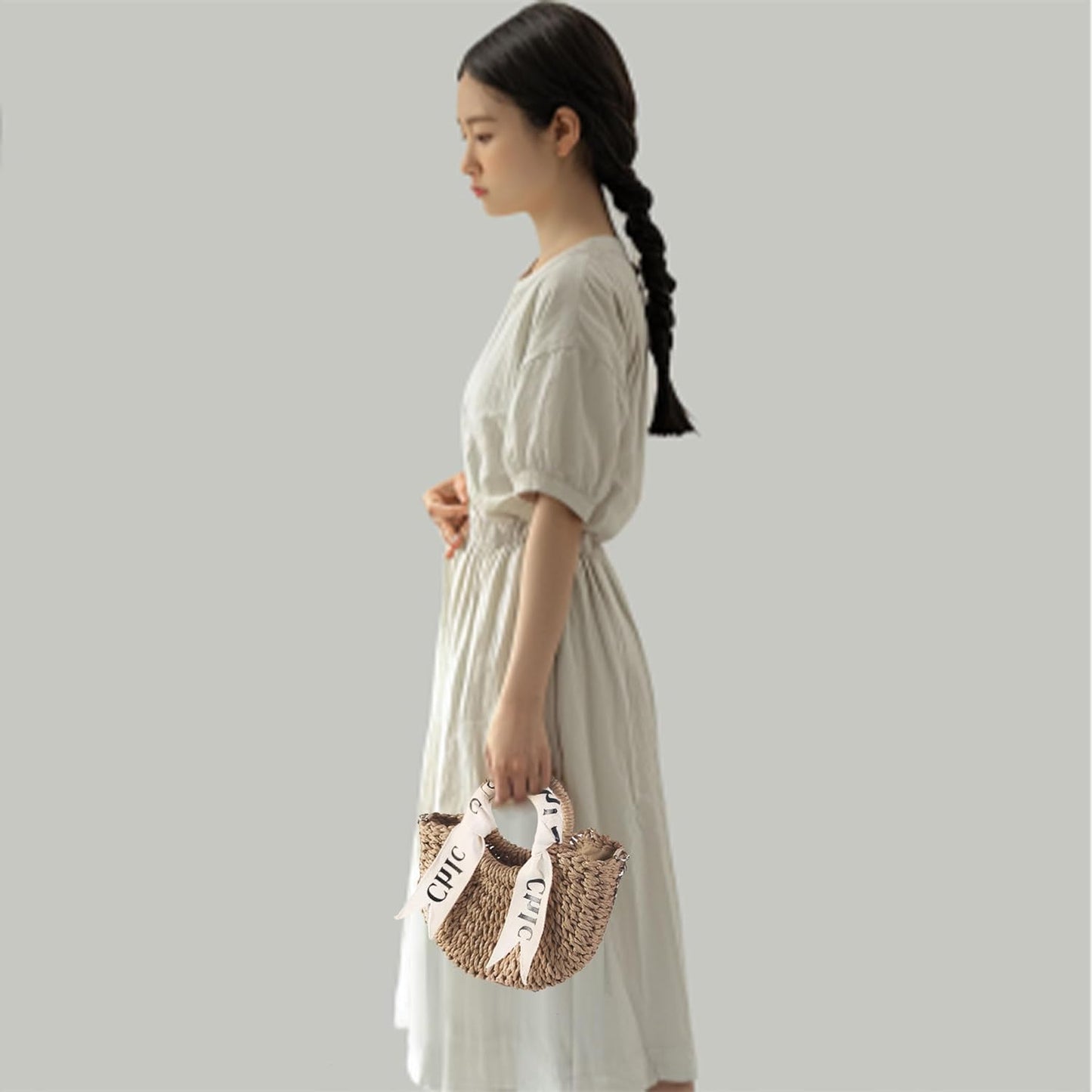 Women'S Shoulder Handbags Straw Beach Bag Woven Crossbody Bag Handbag Purse Summer Beach Bags