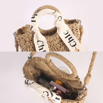 Women'S Shoulder Handbags Straw Beach Bag Woven Crossbody Bag Handbag Purse Summer Beach Bags