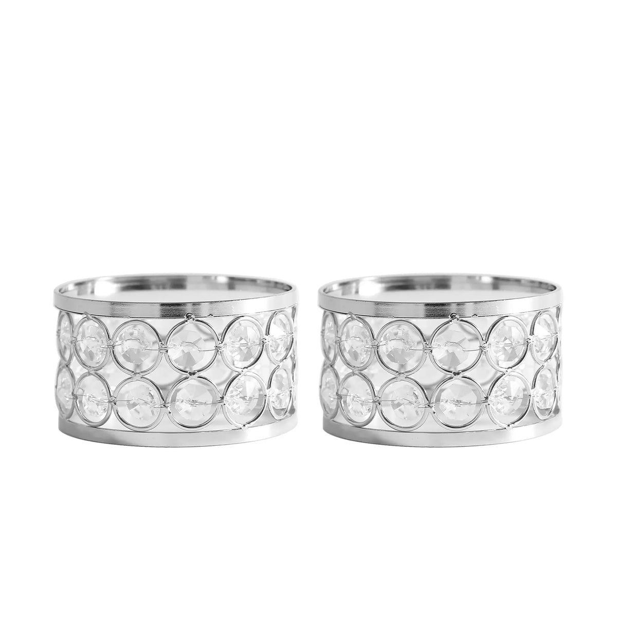 Elegant Silver Display Riser showcasing collectible figures with a crystal design and mirrored decorative base
