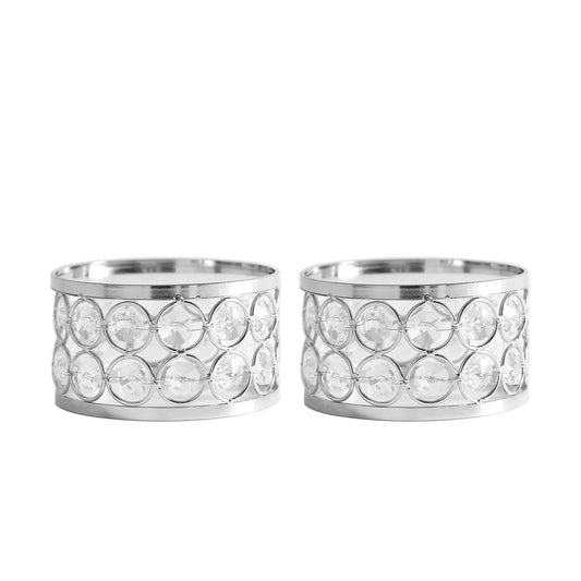 Elegant Silver Display Riser showcasing collectible figures with a crystal design and mirrored decorative base