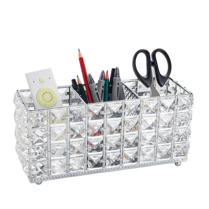 Silver Crystal Organizer featuring a versatile storage design for organizing everyday essentials