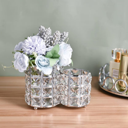 Organizer featuring floral decoration to enhance tabletop style and home decor