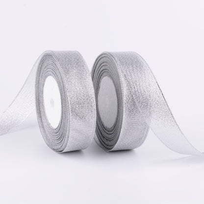 Metallic Glitter Ribbon Featuring Intricate Woven Design with Brilliant Sparkle and Elegant Decorative Appeal