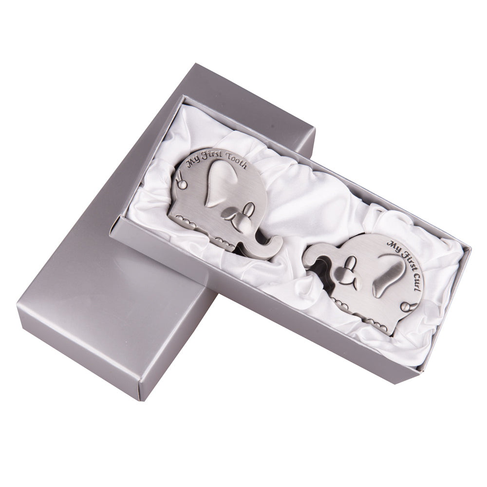 Feyarl Silver Kids Keepsake Box Presented in a Gift Box with Elegant Packaging for Baby Memory Keepsakes