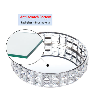 Durable Crystal Perfume Tray featuring an anti-scratch glass bottom for stable and long-lasting use