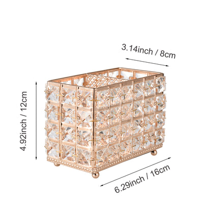 Gold Crystal Organizer with measurement details providing a clear reference for product dimensions